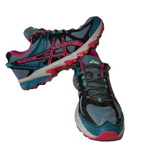 Asics Women's T4F7N Gel-Sonoma Athletic Shoes Sz 7.5, Enamel Blue/Magenta